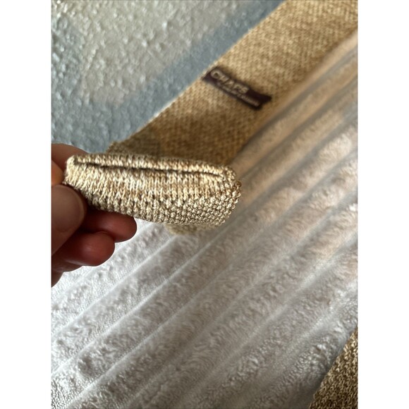 Vintage Chaps Ralph Lauren Men’s Necktie Tan/Brown Knit Neiman Marcus - Picture 3 of 16